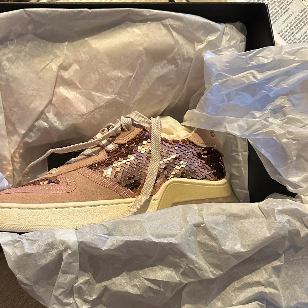 COACH CITYSOLE COURT Sequin Pink Women's Sneakers - Picture 4 of 16